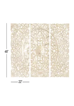 Cheapest 🔔 Traditional Wood Wall Decor - Set of 3 by Monroe Lane 💯 -Monroe Lane Sales Belk 15351