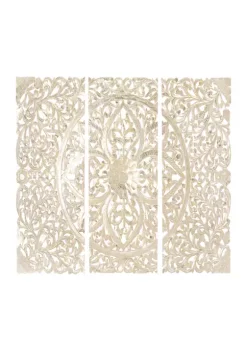 Cheapest 🔔 Traditional Wood Wall Decor - Set of 3 by Monroe Lane 💯 -Monroe Lane Sales Belk 15353