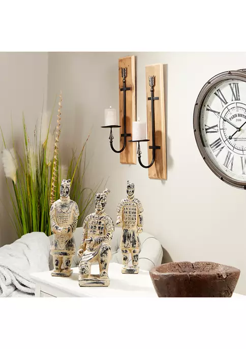 Flash Sale ⭐ Industrial Wood Wall Sconce - Set of 2 by Monroe Lane ✨ 2 Flash Sale ⭐ Industrial Wood Wall Sconce - Set of 2 by Monroe Lane ✨ - Image 2