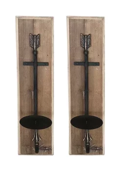 Flash Sale ⭐ Industrial Wood Wall Sconce - Set of 2 by Monroe Lane ✨ 10 Flash Sale ⭐ Industrial Wood Wall Sconce - Set of 2 by Monroe Lane ✨ -Monroe Lane Sales Belk 15382