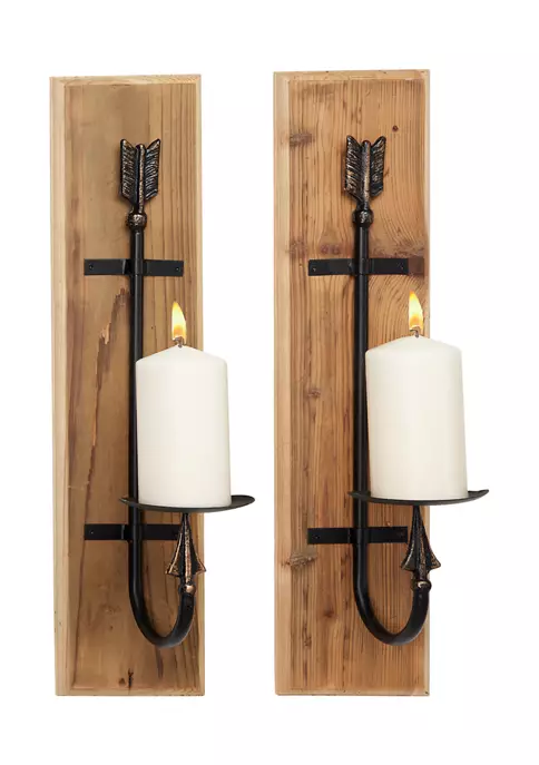 Flash Sale ⭐ Industrial Wood Wall Sconce - Set of 2 by Monroe Lane ✨ 6 Flash Sale ⭐ Industrial Wood Wall Sconce - Set of 2 by Monroe Lane ✨ - Image 6