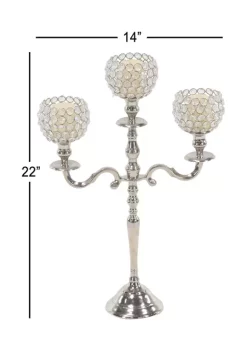 Promo ✨ Glam Aluminum Candelabra by Monroe Lane 🥰 -Monroe Lane Sales Belk 15421