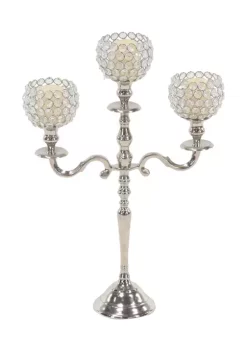 Promo ✨ Glam Aluminum Candelabra by Monroe Lane 🥰 -Monroe Lane Sales Belk 15422