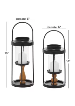 Top 10 😍 Contemporary Metal Lantern - Set of 2 by Monroe Lane 😍 -Monroe Lane Sales Belk 15435