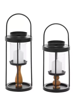 Top 10 😍 Contemporary Metal Lantern - Set of 2 by Monroe Lane 😍 -Monroe Lane Sales Belk 15436
