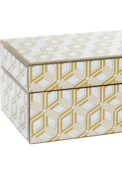Discount 🎉 Gold Wood Glam Box - Set of 2 by Monroe Lane 🔥 -Monroe Lane Sales Belk 15446