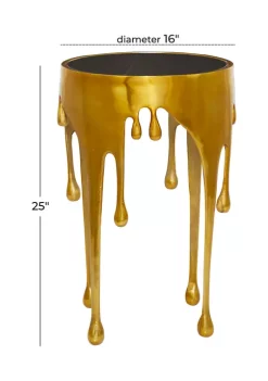 Discount 🥰 Contemporary Aluminum Accent Table by Monroe Lane 🤩 -Monroe Lane Sales Belk 15463