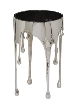 Discount 🥰 Contemporary Aluminum Accent Table by Monroe Lane 🤩 -Monroe Lane Sales Belk 15467