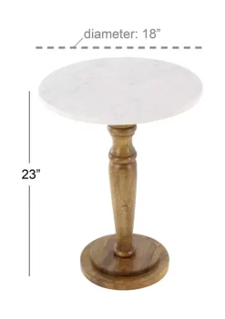 Buy 💯 Farmhouse Mango Wood Accent Table by Monroe Lane ✨ -Monroe Lane Sales Belk 15472