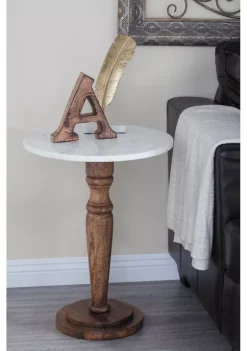 Buy 💯 Farmhouse Mango Wood Accent Table by Monroe Lane ✨ -Monroe Lane Sales Belk 15474