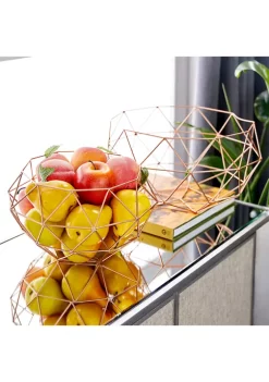 Best Sale 🔥 Contemporary Metal Tray - Set of 2 by Monroe Lane ⌛ -Monroe Lane Sales Belk 15505