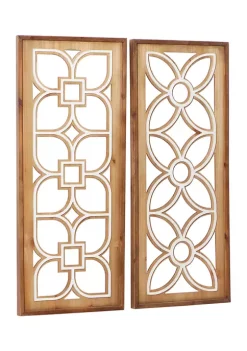 Brand new 🔥 Farmhouse Wood Wall Decor - Set of 2 by Monroe Lane 😀 -Monroe Lane Sales Belk 15510