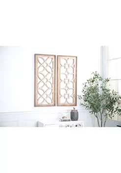 Brand new 🔥 Farmhouse Wood Wall Decor - Set of 2 by Monroe Lane 😀 -Monroe Lane Sales Belk 15511