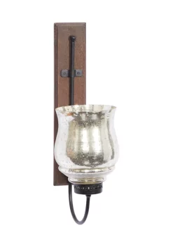Budget 🛒 Traditional Mango Wood Wall Sconce by Monroe Lane 👍