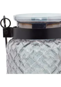 Best reviews of 😉 Industrial Glass Candle Lantern by Monroe Lane 🎉 -Monroe Lane Sales Belk 15569