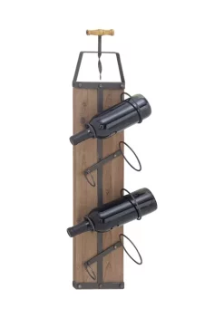 New 🧨 Industrial Wood Wall Wine Rack by Monroe Lane ⭐ -Monroe Lane Sales Belk 15610