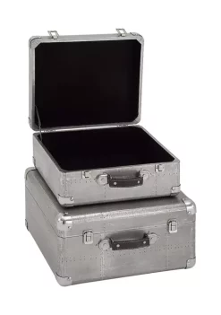 Deals 🤩 Farmhouse Wood Box - Set of 2 by Monroe Lane ⌛ -Monroe Lane Sales Belk 15653