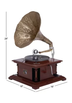Best deal 🤩 Vintage Wood Gramophone by Monroe Lane 😀 -Monroe Lane Sales Belk 15658