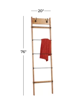 New 🔥 Modern Wood Ladder by Monroe Lane 🎁 -Monroe Lane Sales Belk 15663