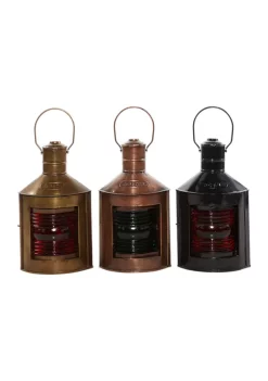 Discount 👏 Iron Rustic Lantern Set of 3 by Monroe Lane 🔔 -Monroe Lane Sales Belk 15671