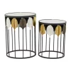 Cheap 🌟 Contemporary Metal Accent Table - Set of 2 by Monroe Lane 🎉
