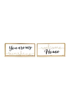 Discount β Contemporary Glass Decorative Sign - Set of 2 by Monroe Lane π₯°