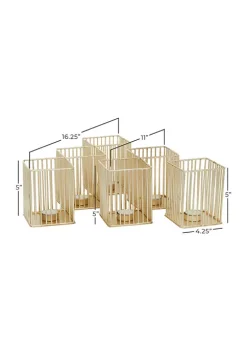 Wholesale 🤩 Iron Modern Candle Holder Set of 3 by Monroe Lane 👏 -Monroe Lane Sales Belk 15714