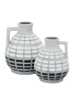 New 🔥 Coastal Ceramic Vase - Set of 2 by Monroe Lane 🥰