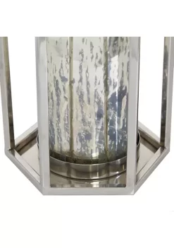 Best reviews of 🔔 Contemporary Stainless Steel Lantern by Monroe Lane 🤩 -Monroe Lane Sales Belk 15775