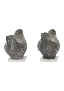 Best deal ⌛ Coastal Ceramic Sculpture - Set of 2 by Monroe Lane 🔔 -Monroe Lane Sales Belk 15803