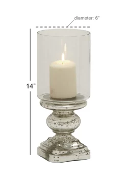 Coupon ⌛ Traditional Glass Hurricane Lamp by Monroe Lane 😍 -Monroe Lane Sales Belk 15815