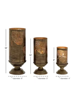 Wholesale 🤩 Eclectic Metal Lantern - Set of 3 by Monroe Lane 🧨 -Monroe Lane Sales Belk 15837