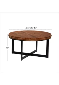 Coupon ⭐ Industrial Wood Coffee Table by Monroe Lane 🧨 -Monroe Lane Sales Belk 15855