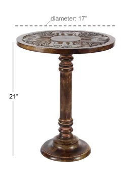 Coupon ❤️ Traditional Mango Wood Accent Table by Monroe Lane 💯 -Monroe Lane Sales Belk 15860