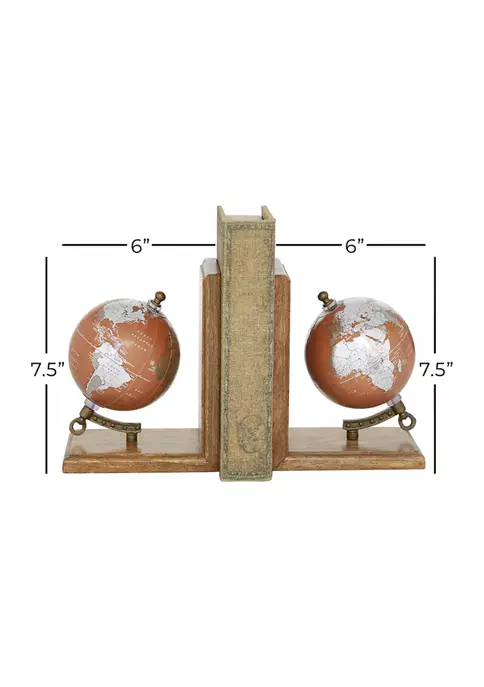 Best deal 👏 Traditional Wood Bookends - Set of 2 by Monroe Lane ✨ 4 Best deal 👏 Traditional Wood Bookends - Set of 2 by Monroe Lane ✨ - Image 4