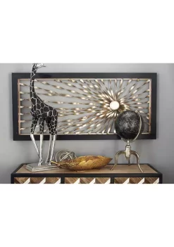 Outlet 🧨 Contemporary Metal Wall Decor by Monroe Lane 🎉 -Monroe Lane Sales Belk 1591