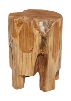 Budget 👍 Contemporary Teak Wood Accent Table by Monroe Lane 🌟