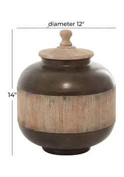 Wholesale 🔥 Rustic Metal Decorative Jars by Monroe Lane ❤️ -Monroe Lane Sales Belk 15945