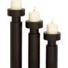 Best reviews of ⭐ Modern Mango Wood Candle Holder - Set of 3 by Monroe Lane 🥰