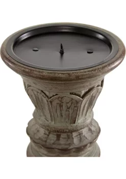 Cheap 👏 Traditional Mango Wood Candle Holder - Set of 3 by Monroe Lane 🔥 -Monroe Lane Sales Belk 1596