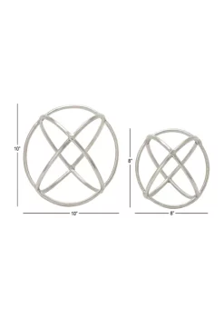 Discount ⌛ Modern Aluminum Sculpture - Set of 2 by Monroe Lane 👍 -Monroe Lane Sales Belk 15972