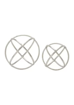 Discount ⌛ Modern Aluminum Sculpture - Set of 2 by Monroe Lane 👍 -Monroe Lane Sales Belk 15974
