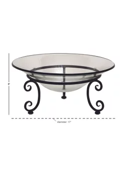 Best Pirce 😉 Traditional Glass Serving Bowl by Monroe Lane ✔️ -Monroe Lane Sales Belk 1603