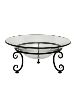 Best Pirce 😉 Traditional Glass Serving Bowl by Monroe Lane ✔️ -Monroe Lane Sales Belk 1605