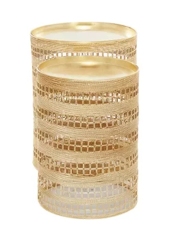 Top 10 🥰 Transitional Metal Accent Table - Set of 2 by Monroe Lane 💯 -Monroe Lane Sales Belk 16053