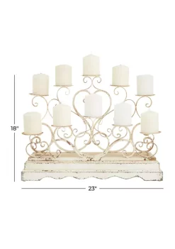 Deals 🥰 French Country Metal Candelabra by Monroe Lane 🥰 -Monroe Lane Sales Belk 16059