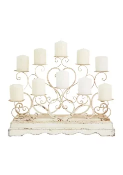 Deals 🥰 French Country Metal Candelabra by Monroe Lane 🥰 -Monroe Lane Sales Belk 16061