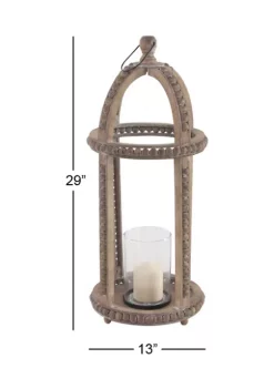 Wholesale 👏 Farmhouse Reclaimed Wood Lantern by Monroe Lane ✔️ -Monroe Lane Sales Belk 16071