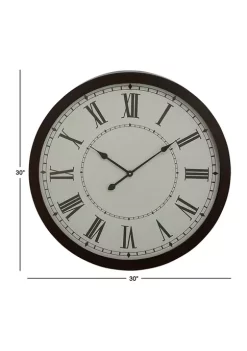 Best Sale 🔔 Traditional Metal Wall Clock by Monroe Lane 🌟 -Monroe Lane Sales Belk 16077