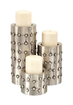 Hot Sale 🎉 Industrial Metal Candle Holder - Set of 3 by Monroe Lane ⭐ -Monroe Lane Sales Belk 16085